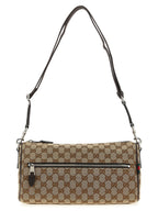 Small Beige Polyester Crossbody Bag
