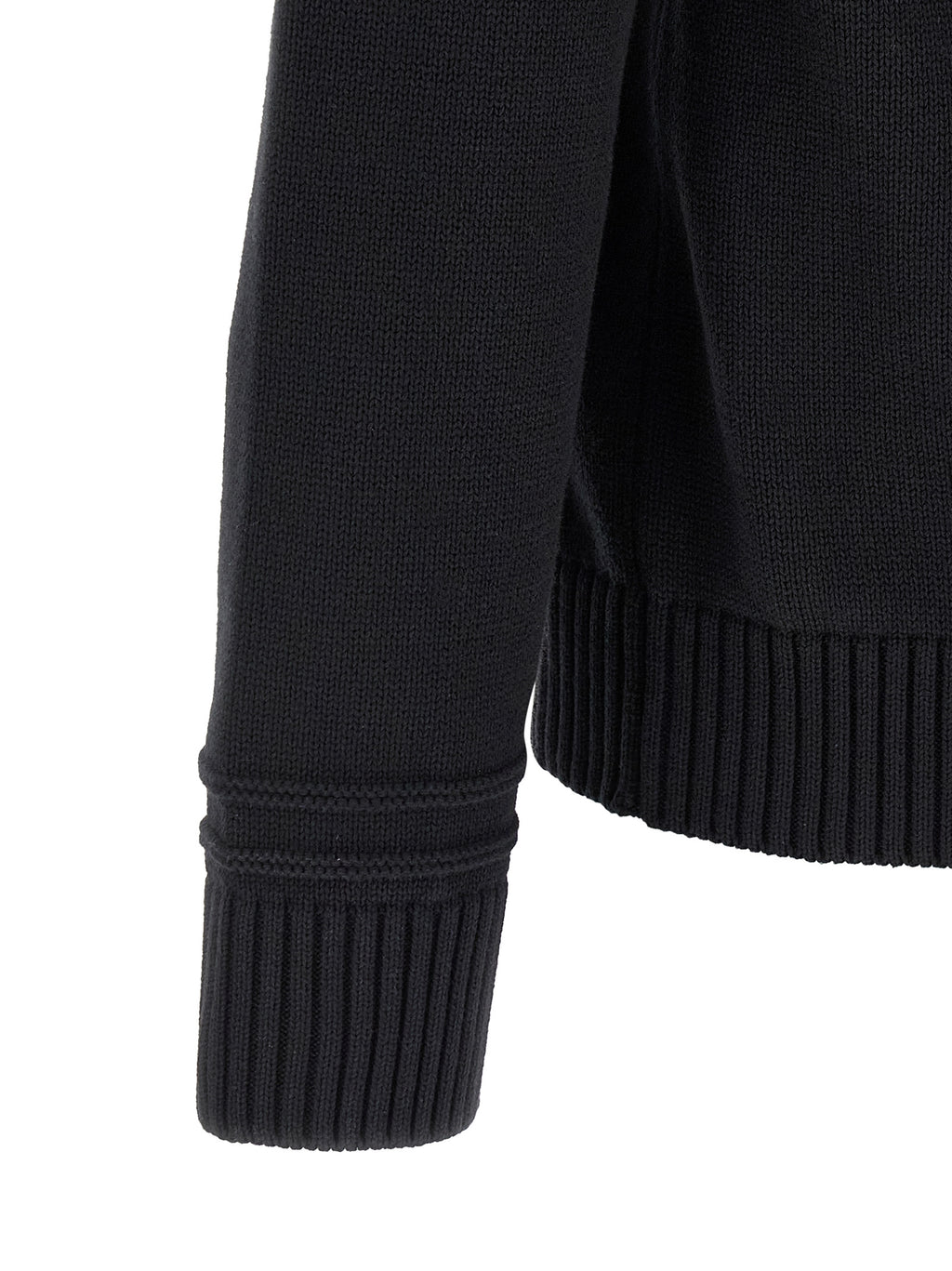 Cotton and Wool Intarsia Cardigan