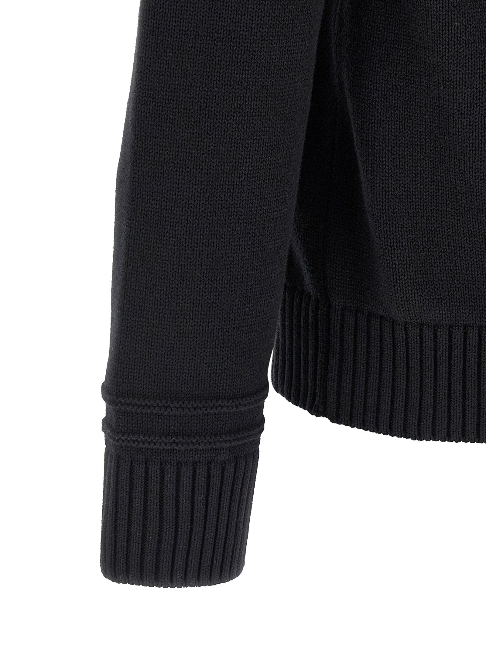 Cotton and Wool Intarsia Cardigan