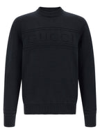 Blue Cotton-Wool Knit Cardigan