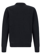 Blue Cotton-Wool Knit Cardigan