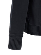 Blue Cotton-Wool Knit Cardigan