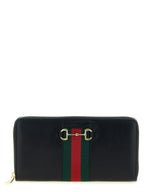 Calfskin Horsebit Web Cardholder