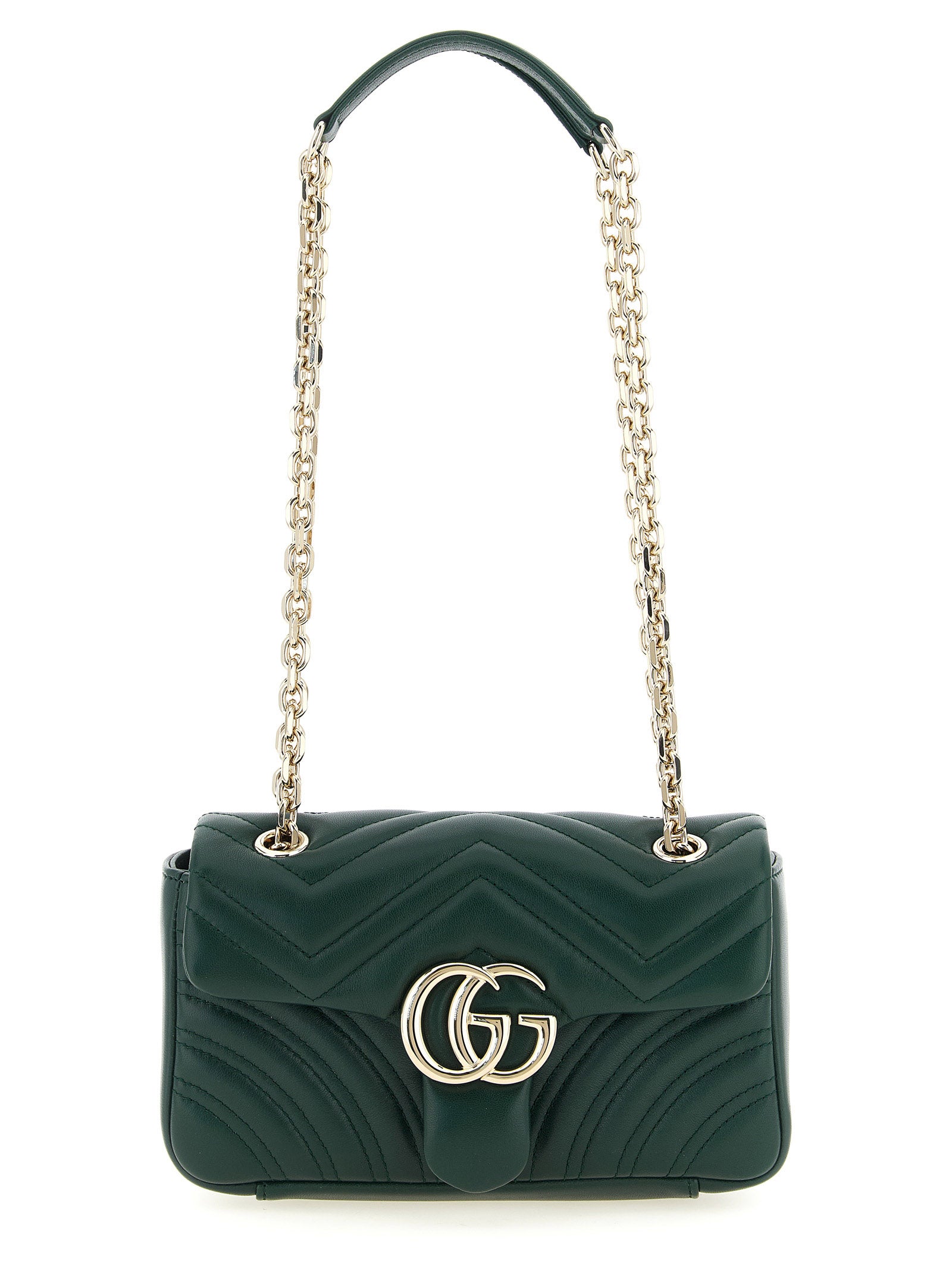 Lamb Leather GG Marmont Small Shoulder Bag