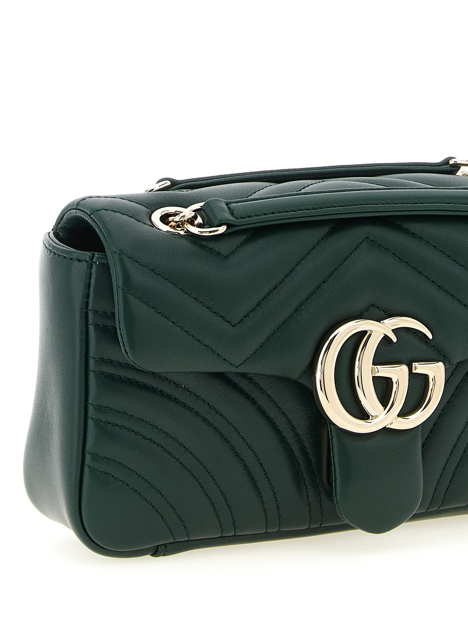 Lamb Leather GG Marmont Small Shoulder Bag