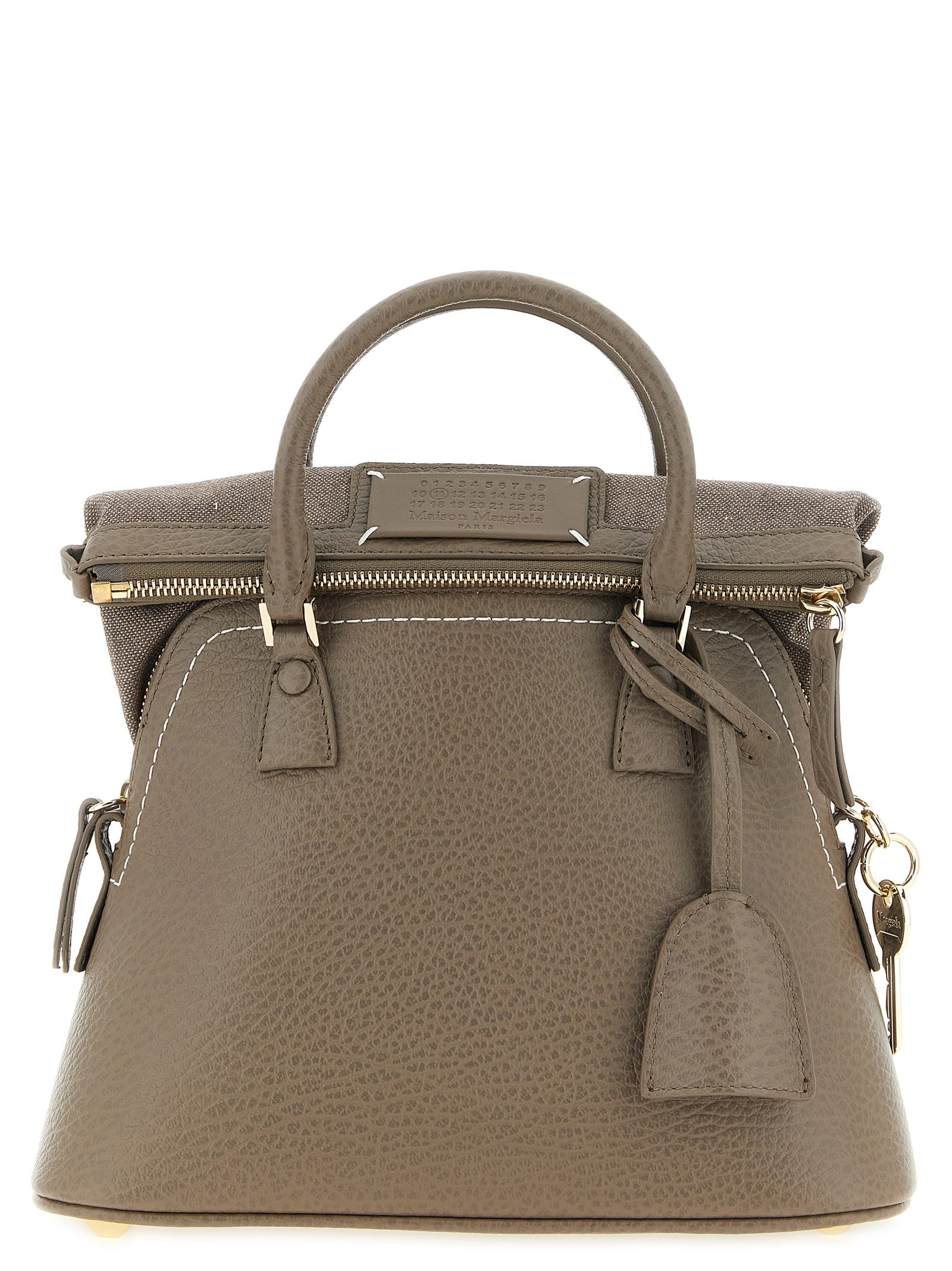 Gray Calfskin 5AC Classique Mini Shoulder Bag