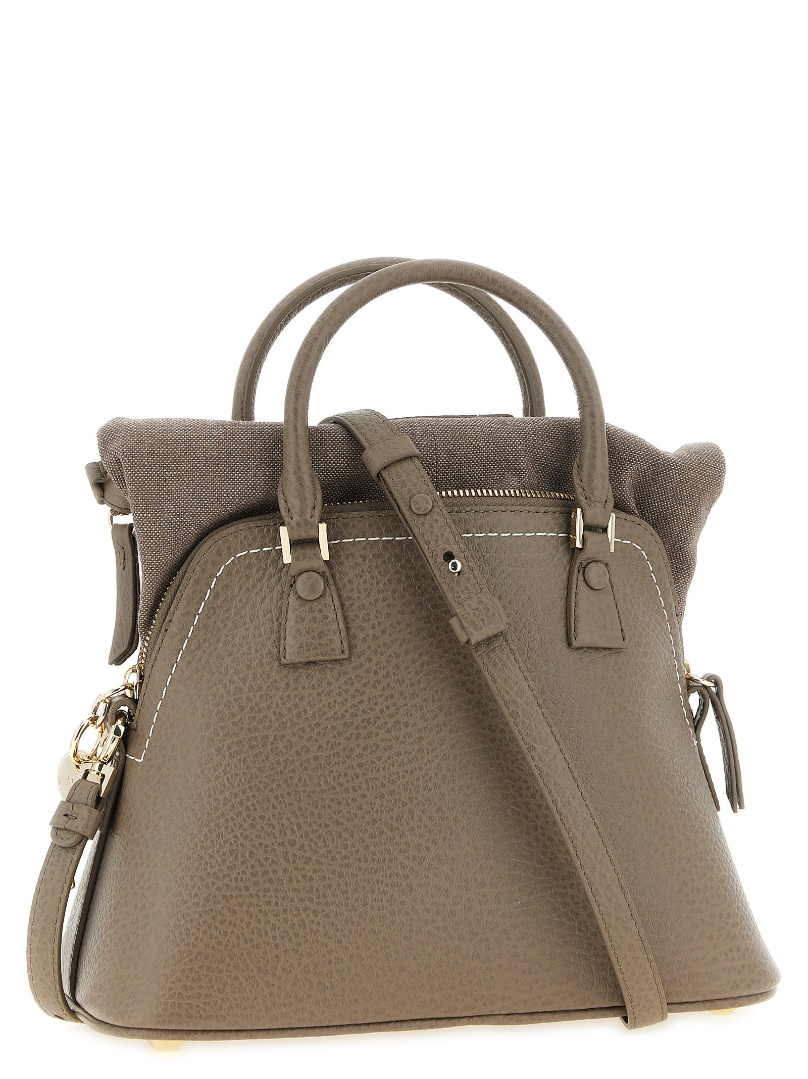 Gray Calfskin 5AC Classique Mini Shoulder Bag