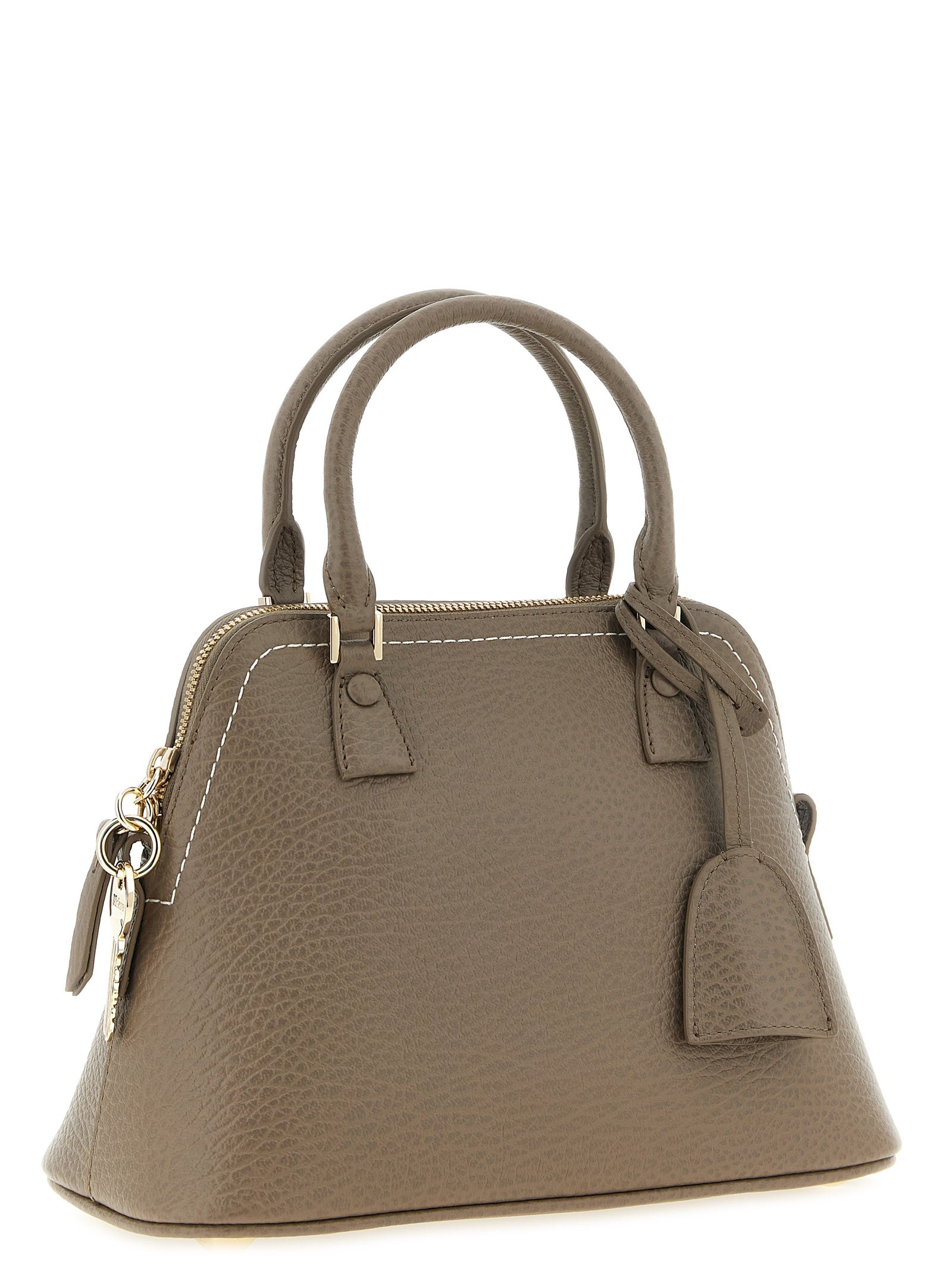 Gray Calfskin 5AC Classique Mini Shoulder Bag