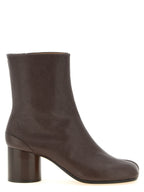 Lamb Leather Tabi Ankle Boots