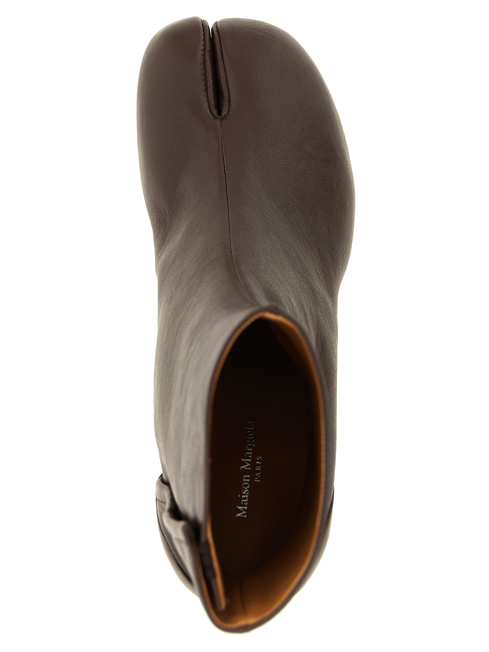 Lamb Leather Tabi Ankle Boots