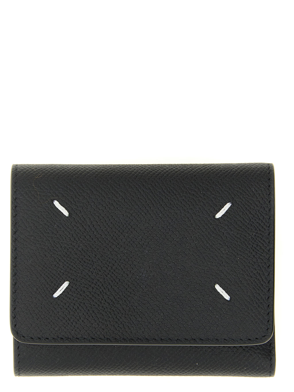 Compact Calfskin Tri-Fold Wallet