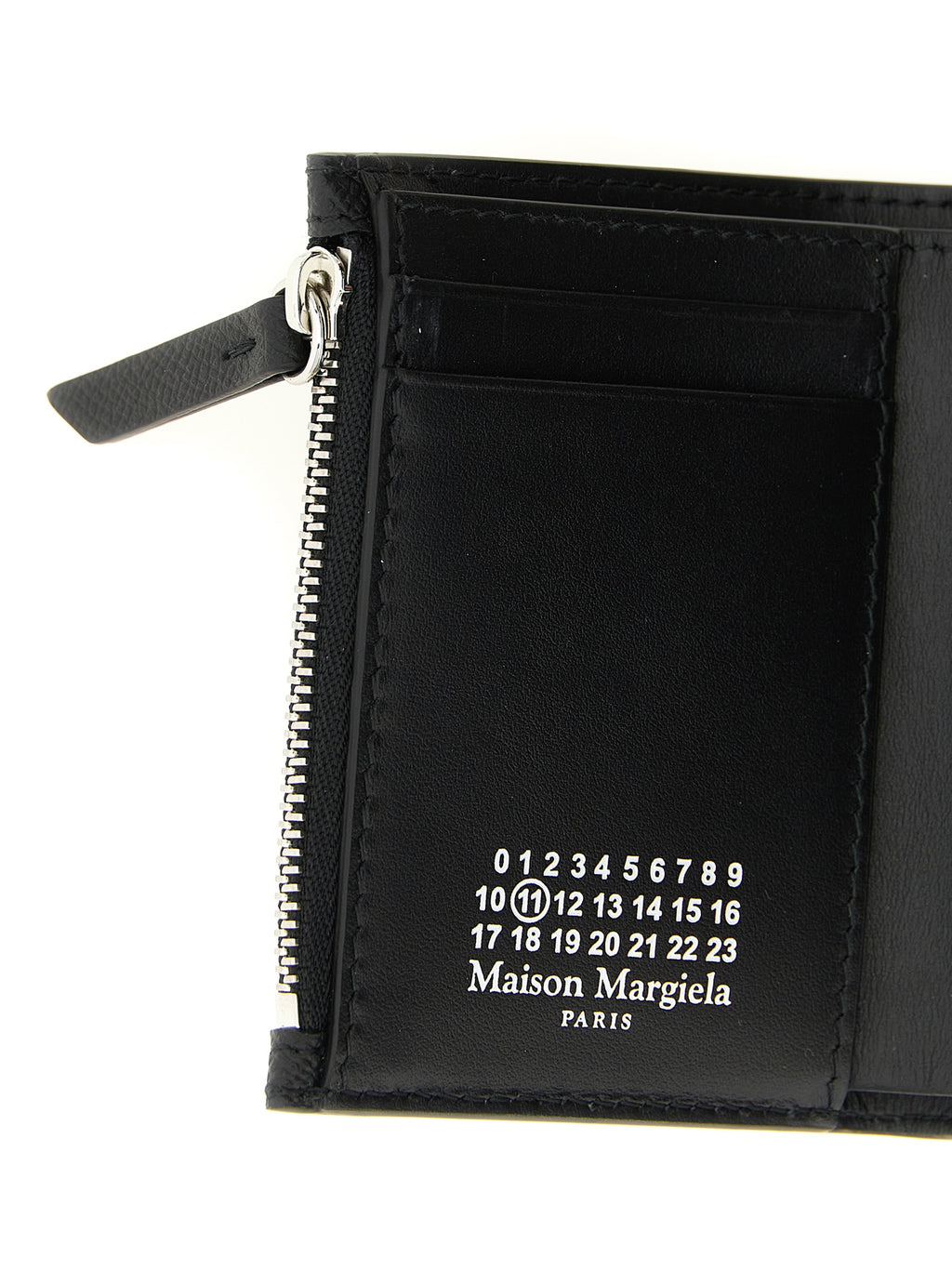 Compact Calfskin Tri-Fold Wallet