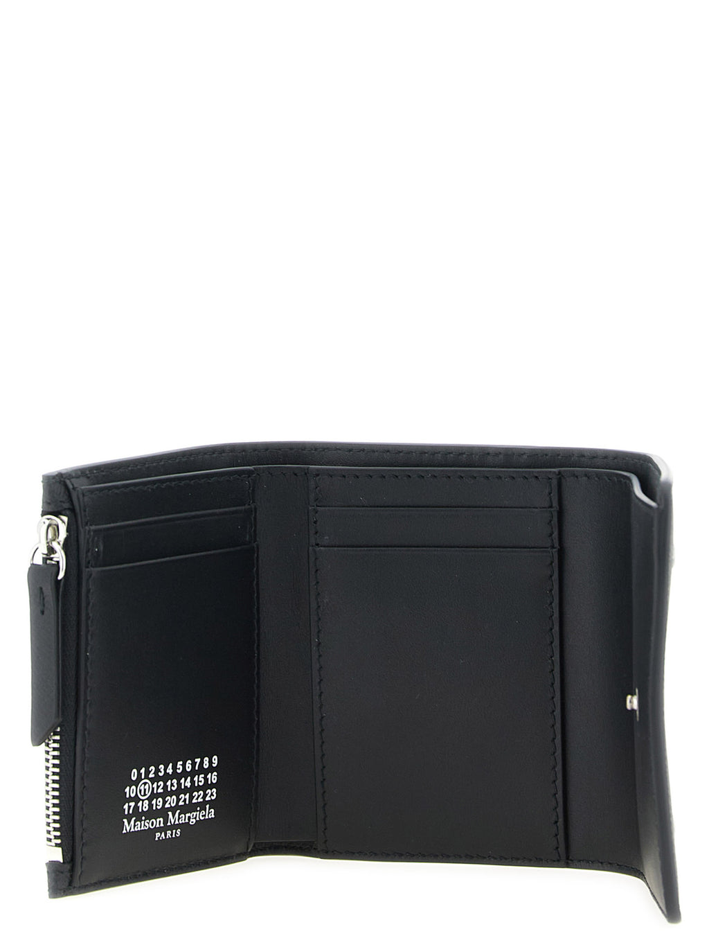 Compact Calfskin Tri-Fold Wallet