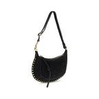 Oskan Moon Black Calf Leather Shoulder Bag