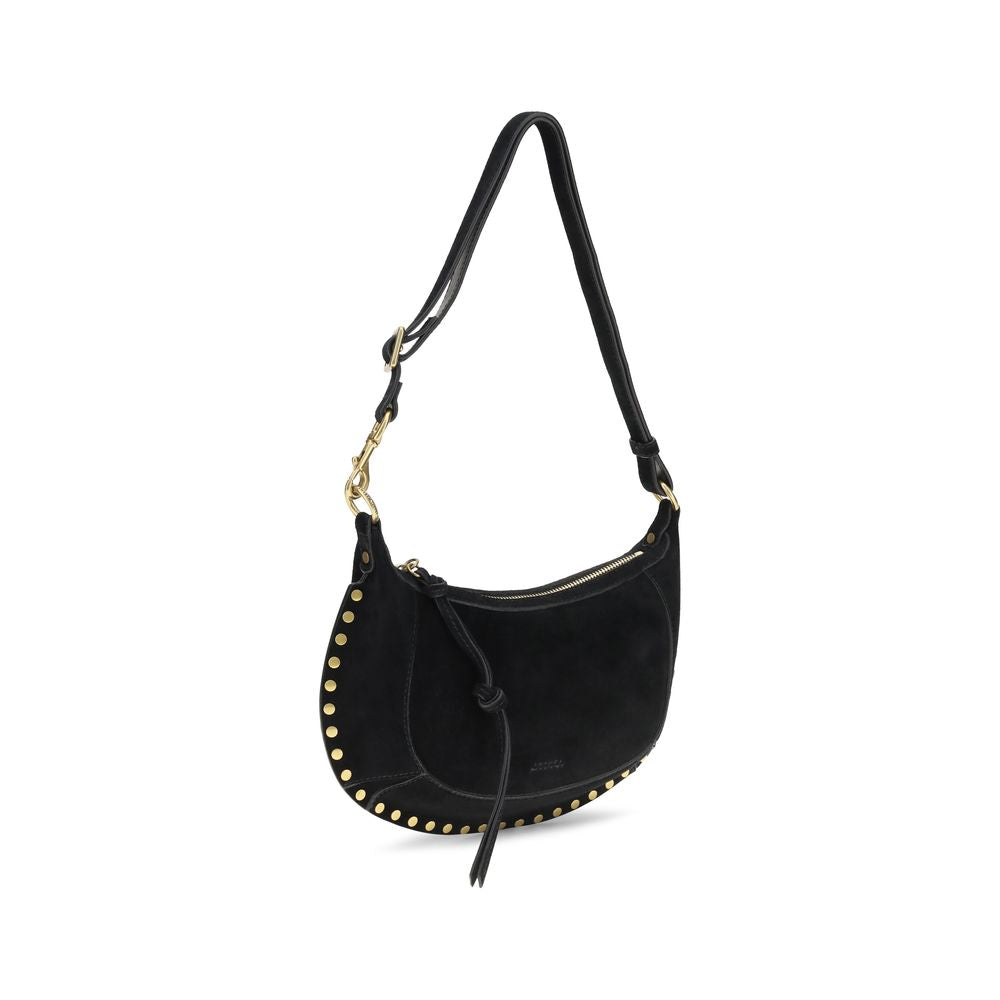 Oskan Moon Black Calf Leather Shoulder Bag