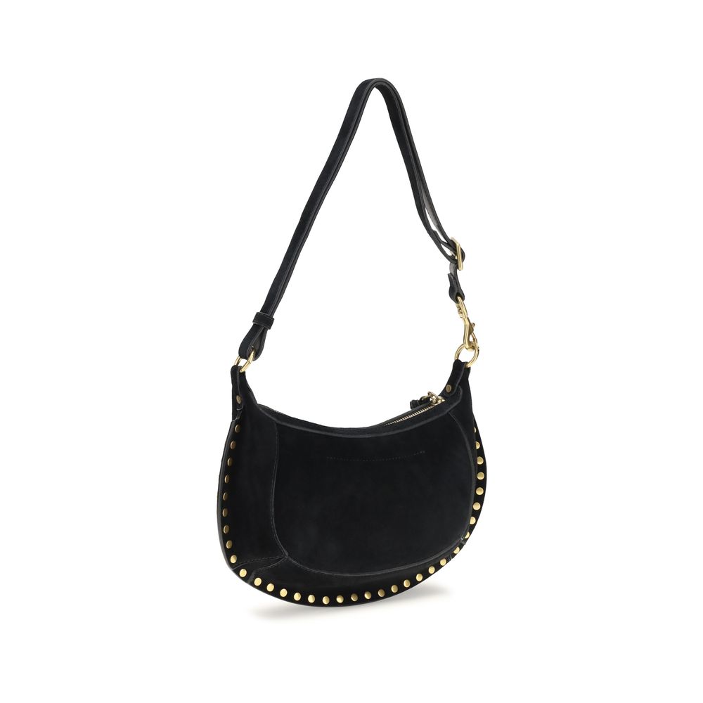 Oskan Moon Black Calf Leather Shoulder Bag