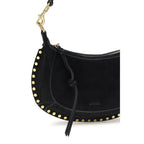 Oskan Moon Black Calf Leather Shoulder Bag