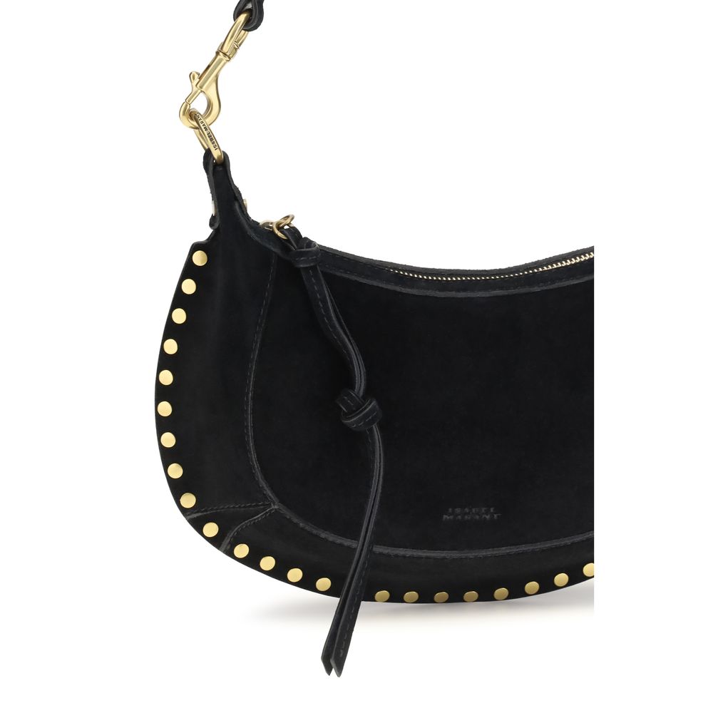 Oskan Moon Black Calf Leather Shoulder Bag