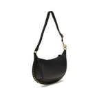 Black Calfskin Oskan Moon Shoulder Bag