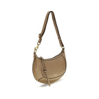 Calfskin Oskan Moon Shoulder Bag