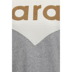 Gray Cotton Crew Neck Sweatshirt