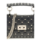 Quilted Lamb Nappa Mini Top Handle Bag