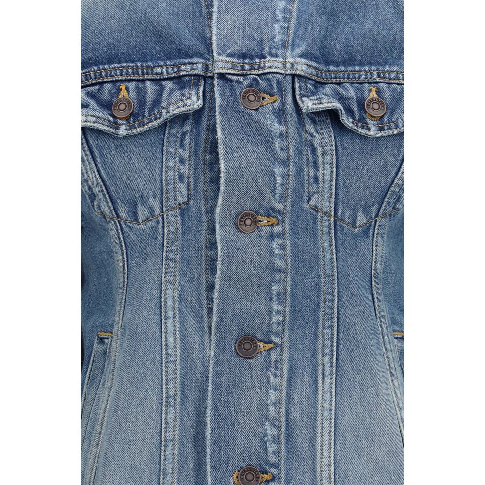 Merino Wool Hourglass Denim Jacket