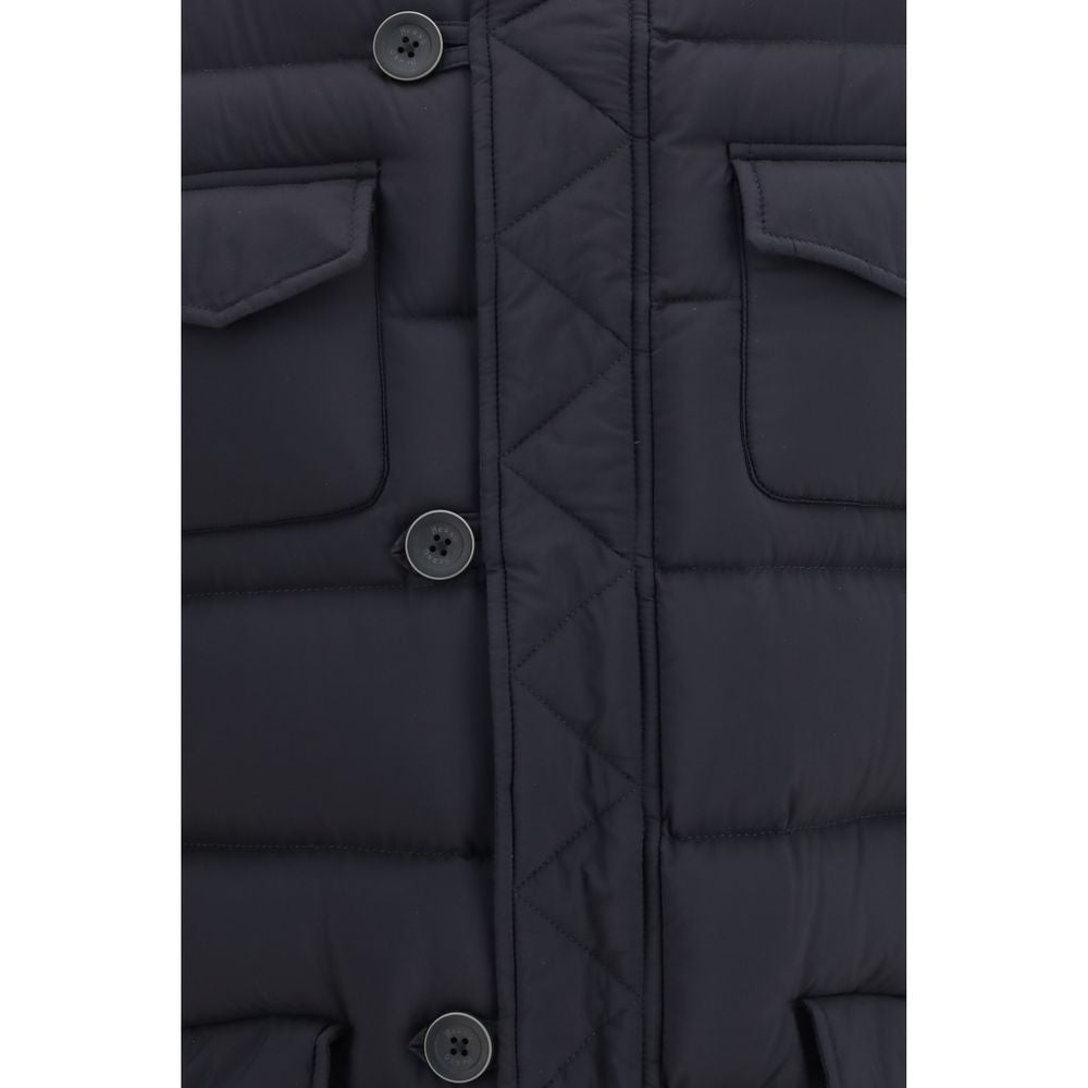 Black Polyester Down Jacket