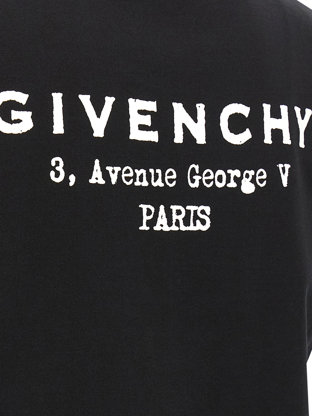 White And Black Cotton Jersey T-Shirt