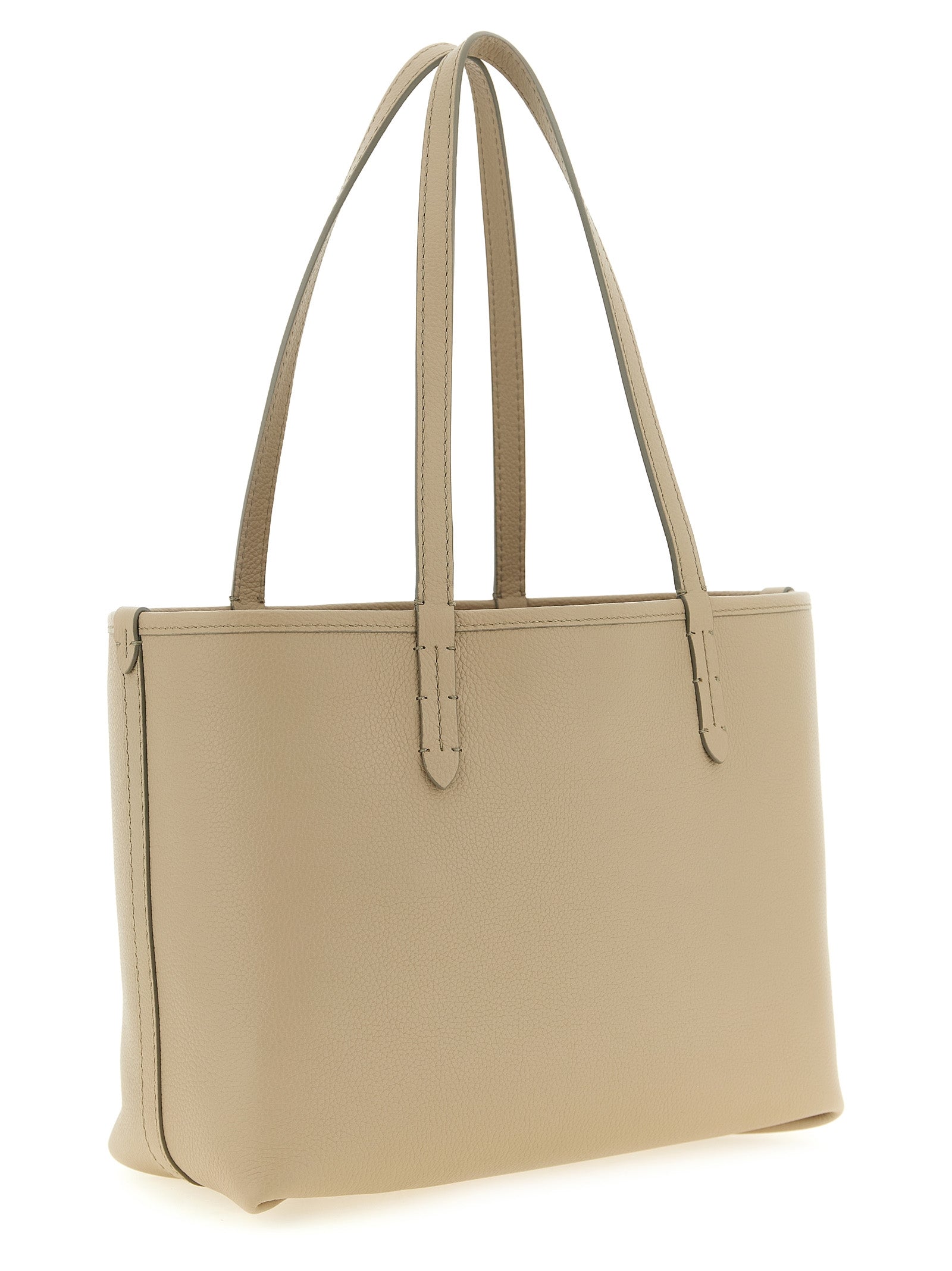 Beige Calfskin Bloomsbury Midi Tote