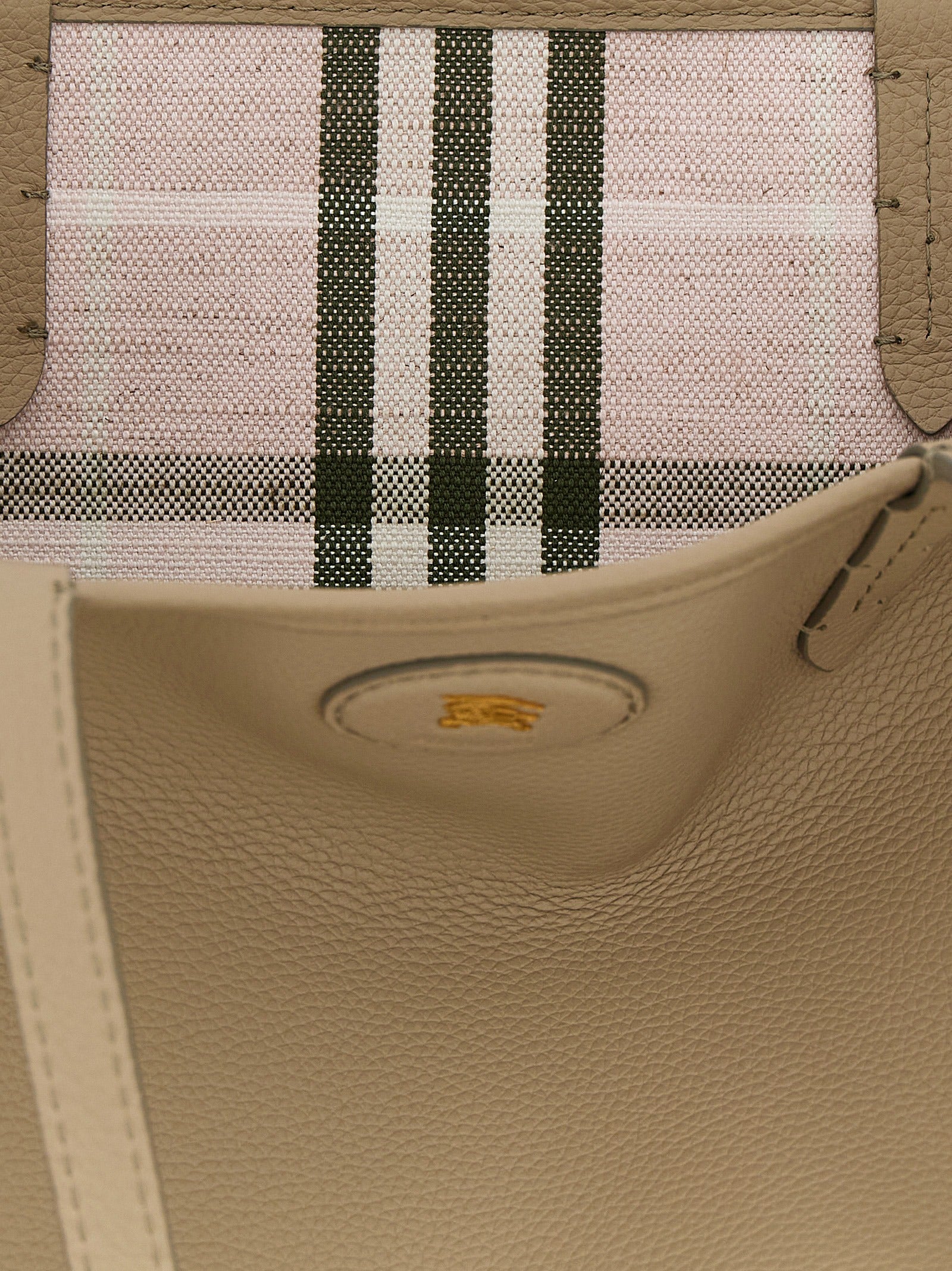 Beige Calfskin Bloomsbury Midi Tote