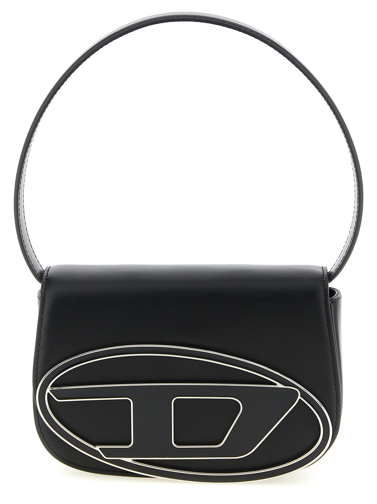 Black Cowhide 1DR Shoulder Bag