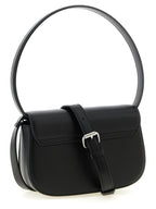 Black Cowhide 1DR Shoulder Bag