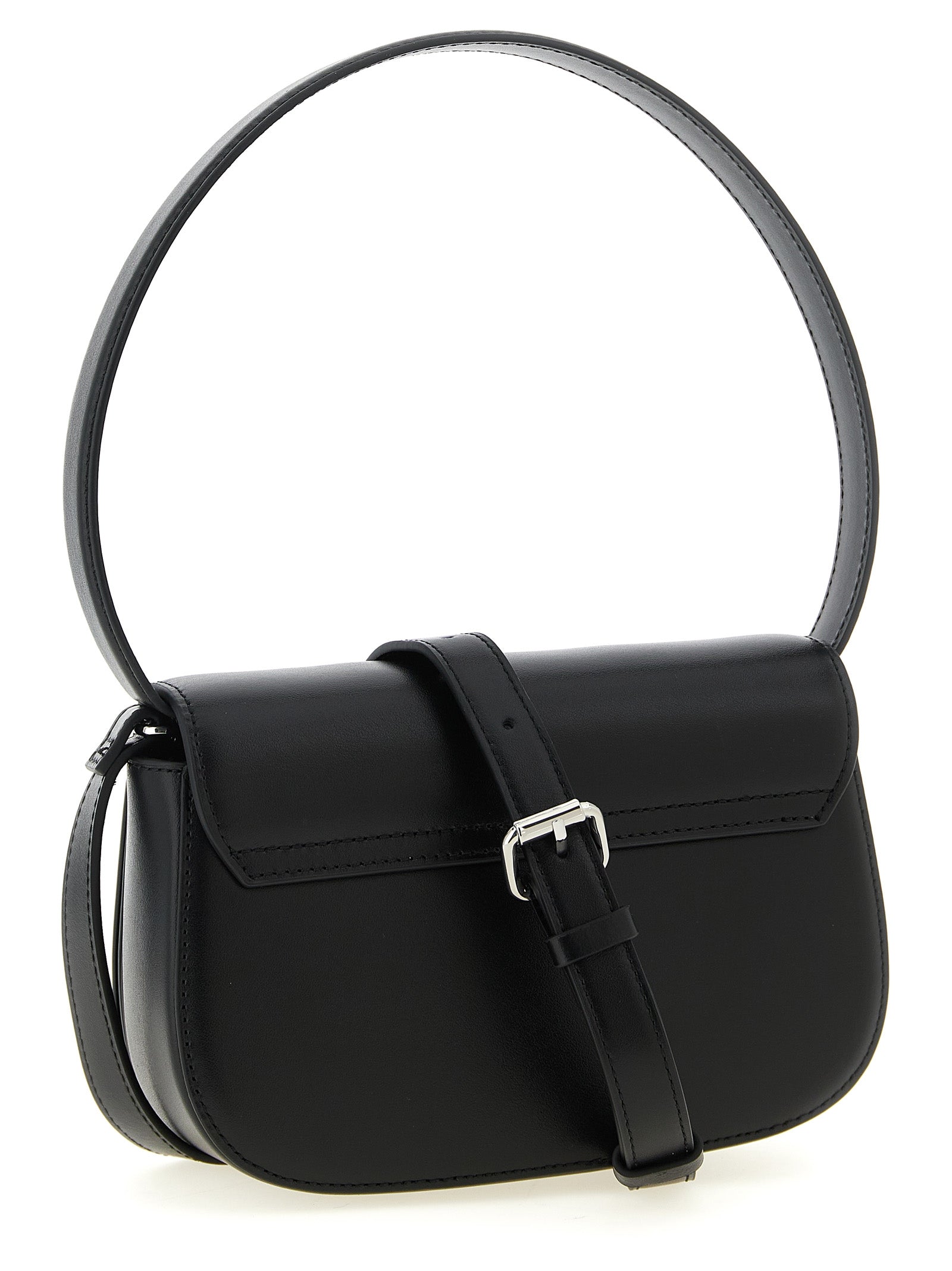 Black Cowhide 1DR Shoulder Bag