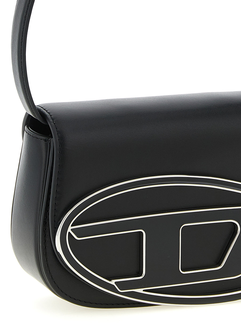 Black Cowhide 1DR Shoulder Bag