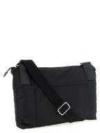 Black Polyamide Zip Computer Bag East West