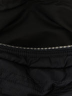 Black Polyamide Zip Computer Bag East West
