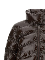 Brown Glossy Polyamide Down Jacket