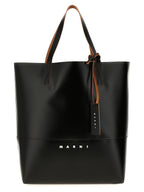 Black Polyurethane Tribeca Tote
