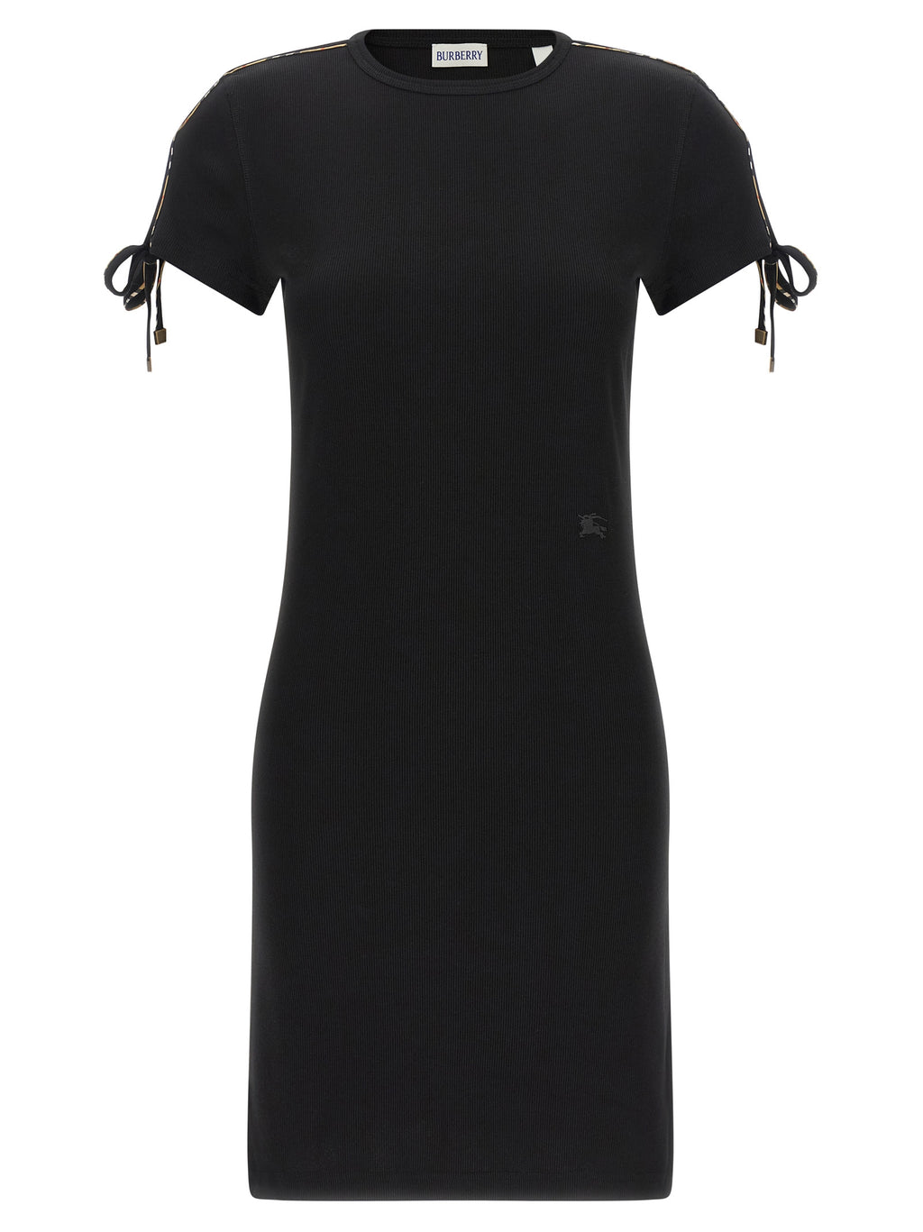 Tatiana Black Cotton Knit Dress