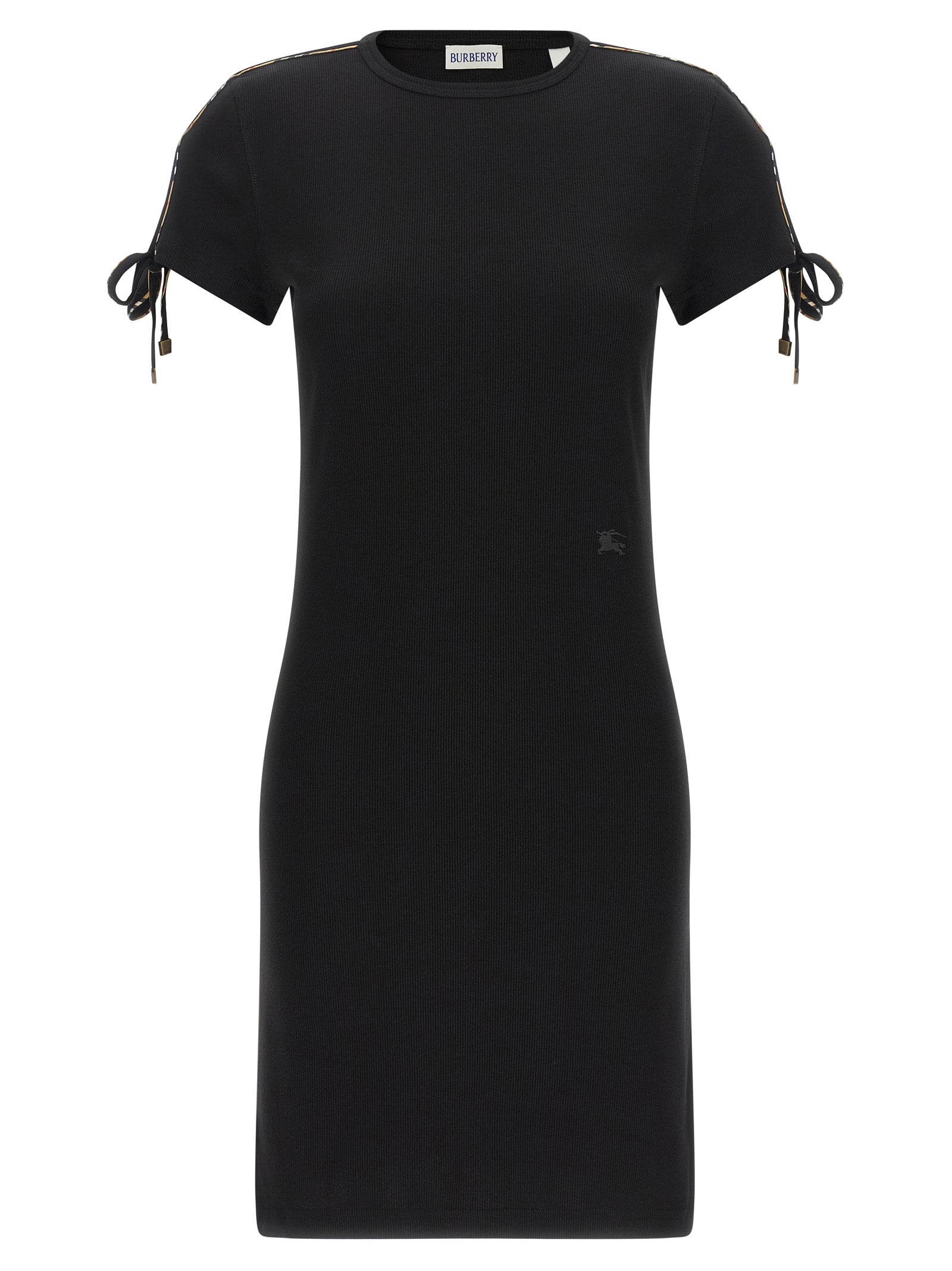 Tatiana Black Cotton Knit Dress