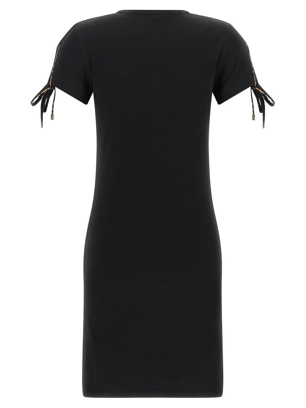 Tatiana Black Cotton Knit Dress