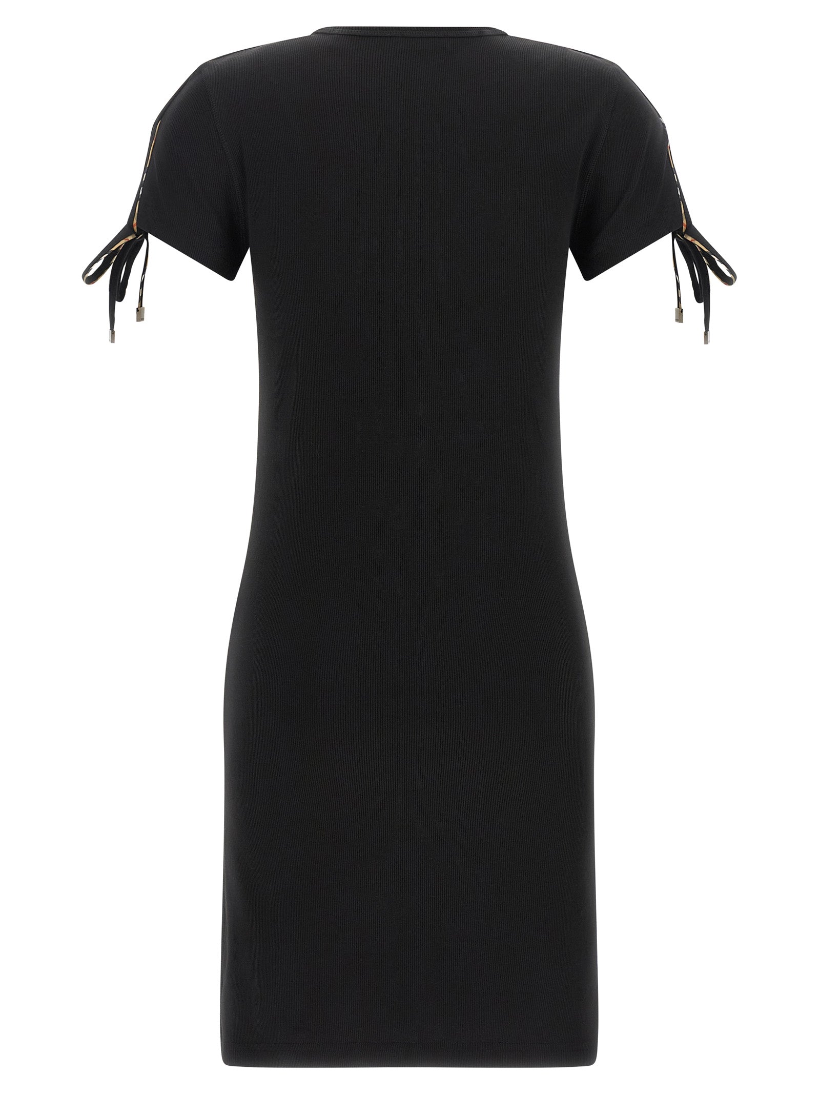 Tatiana Black Cotton Knit Dress