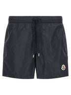 Midnight Blue Polyamide Cargo Shorts