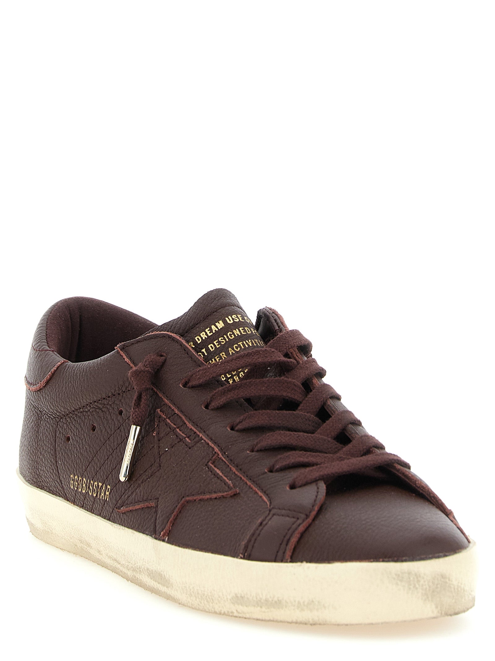 Bordeaux Cowhide Low Top Sneakers