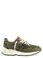 Olive Suede & Mesh Running Dad Sneakers