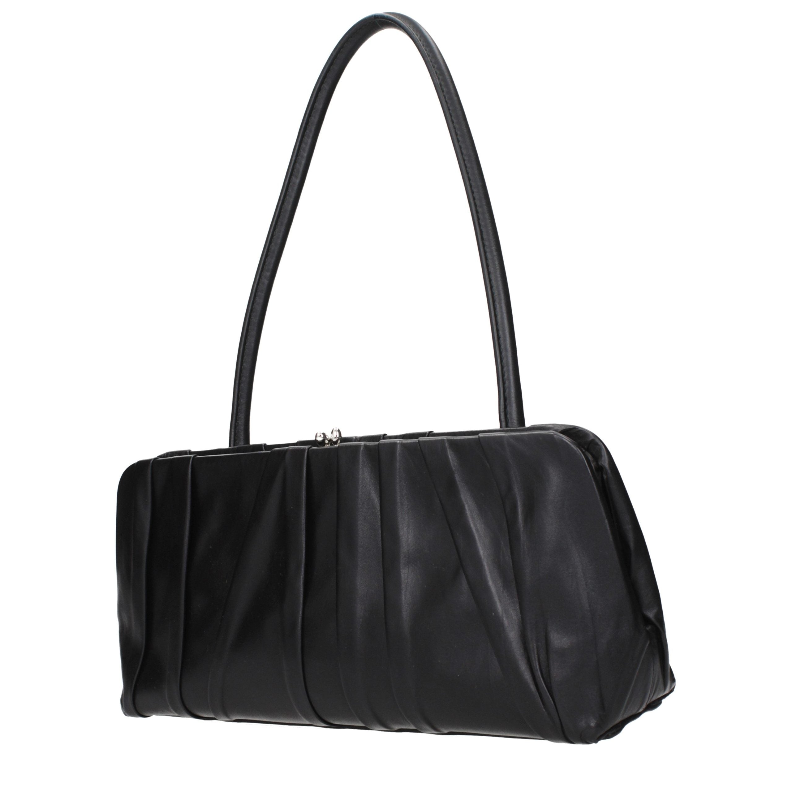 Black Leather Shoulder Bag