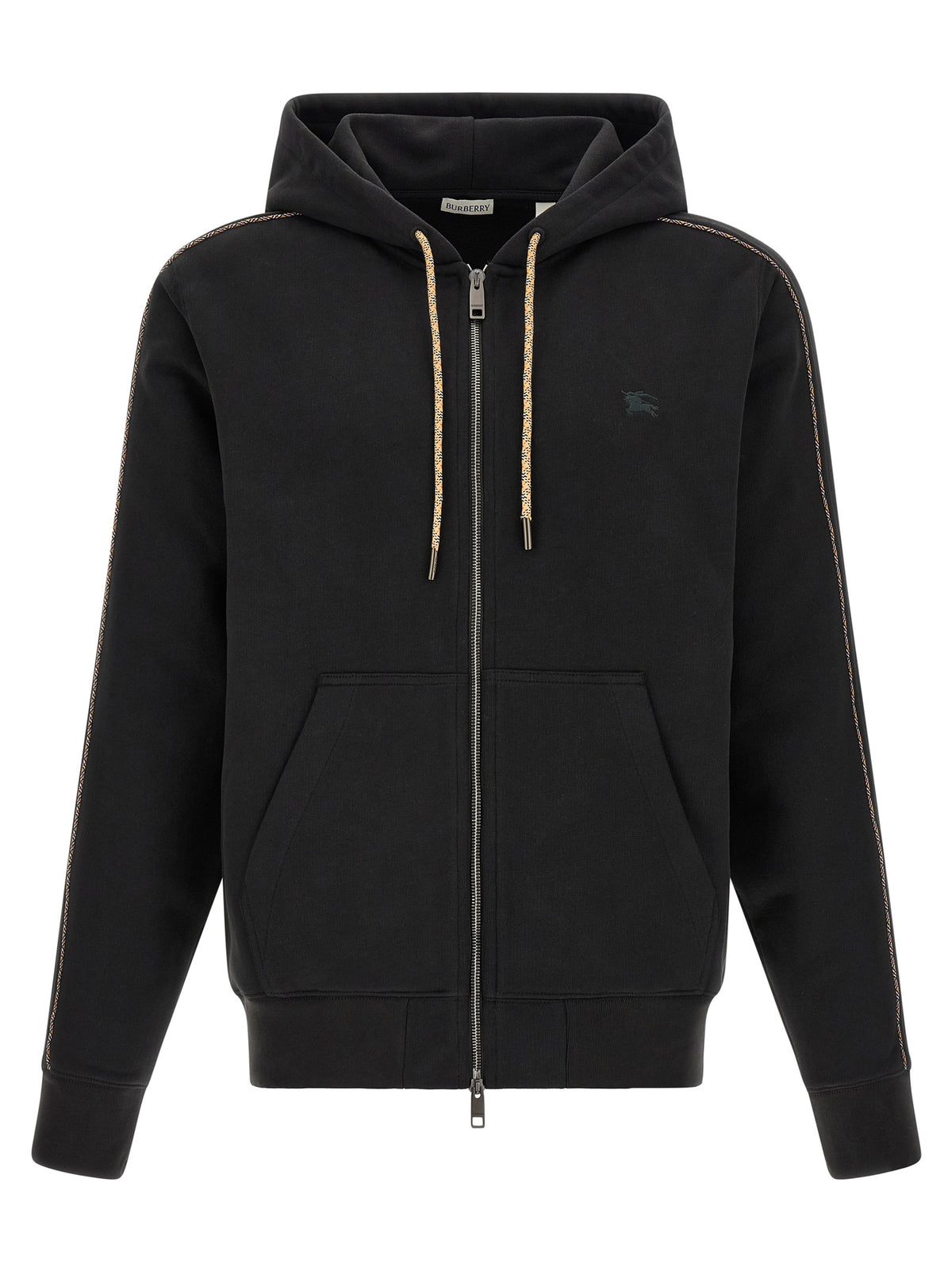 Black Cotton Hoodie