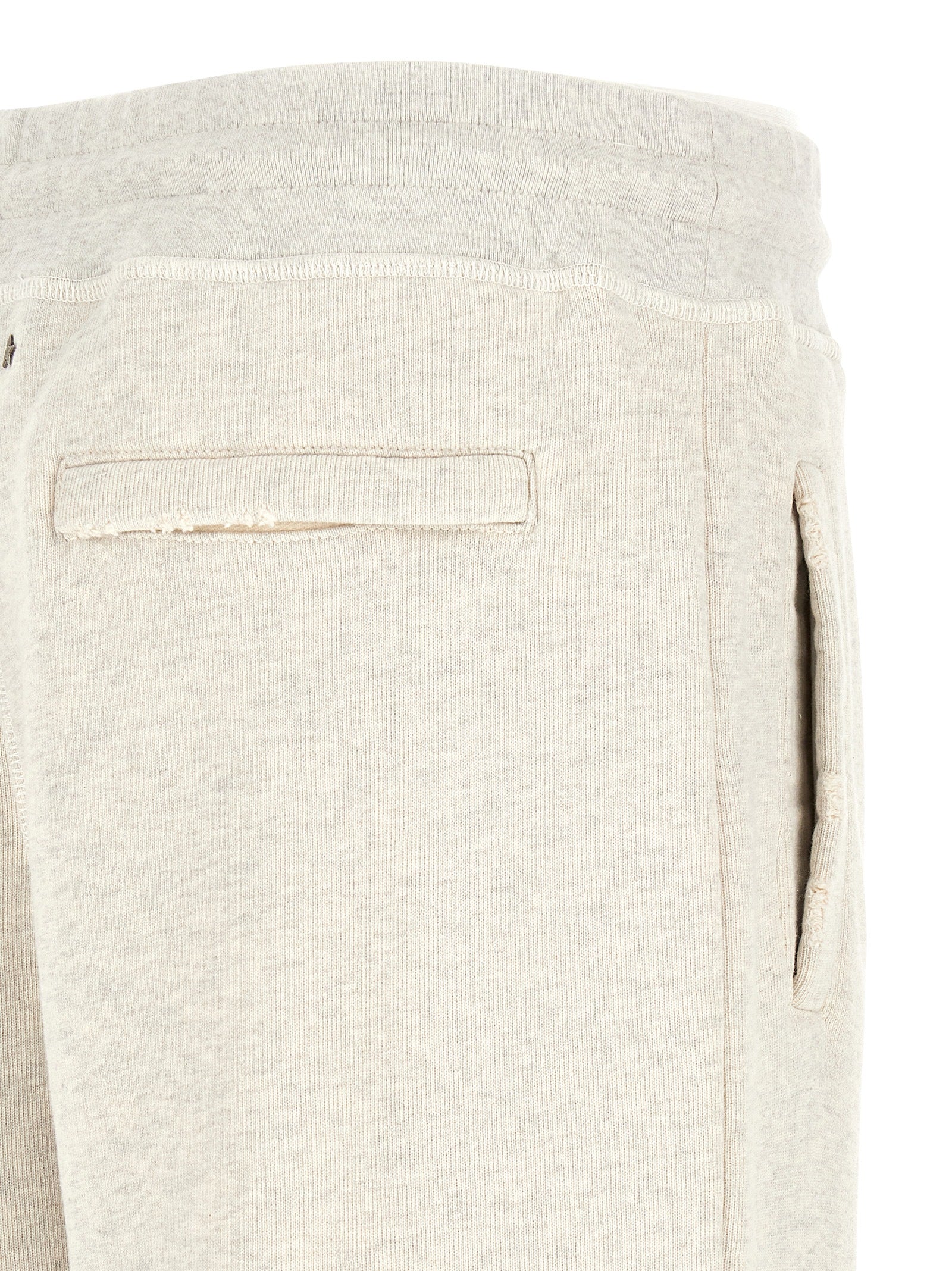 Gray Cotton Star Joggers