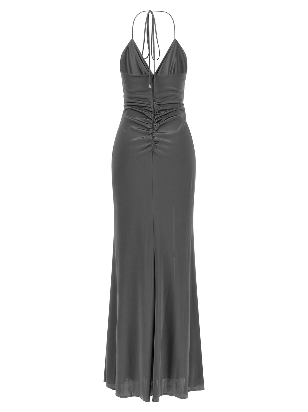Anthracite Acetate Long Dress